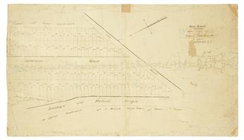 (NEW YORK CITY--BROOKLYN.) Four manuscript maps related to Bushwick and Flatbush.